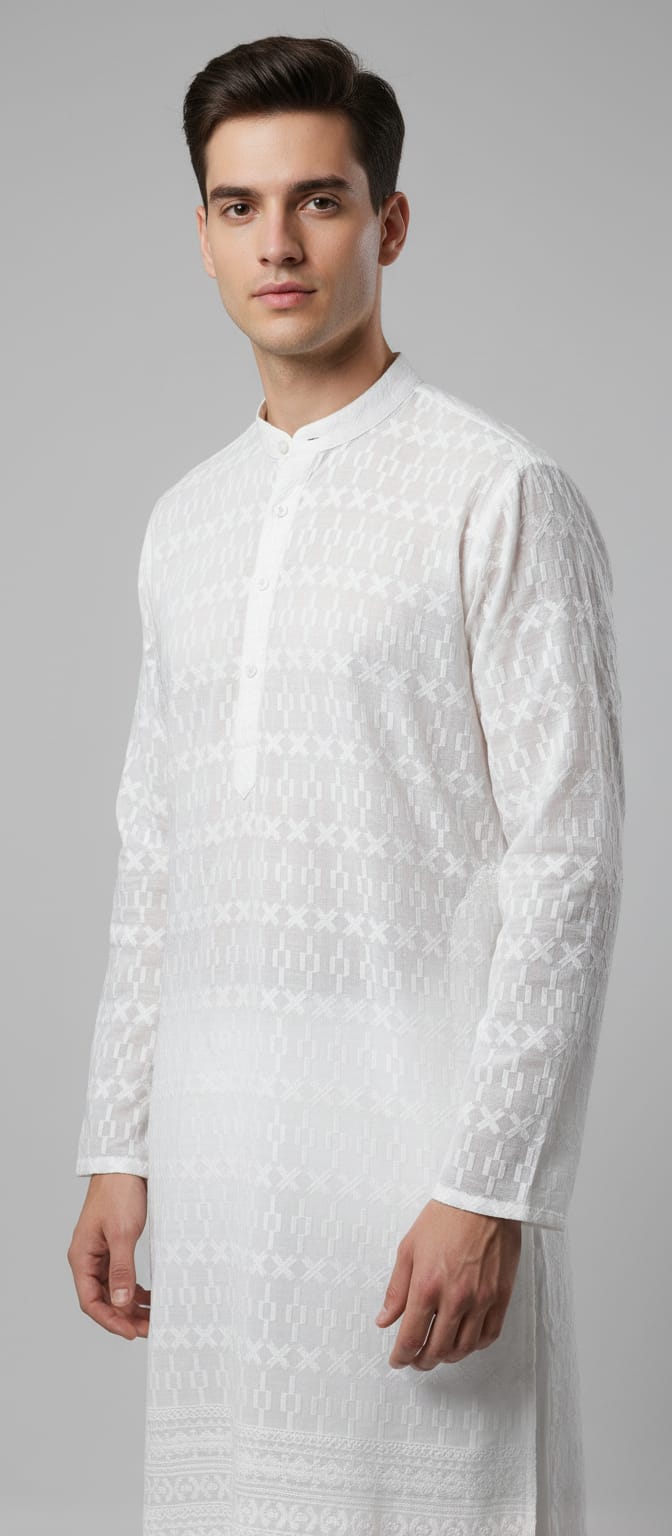 Aarav Ivory Luxe Kurta
