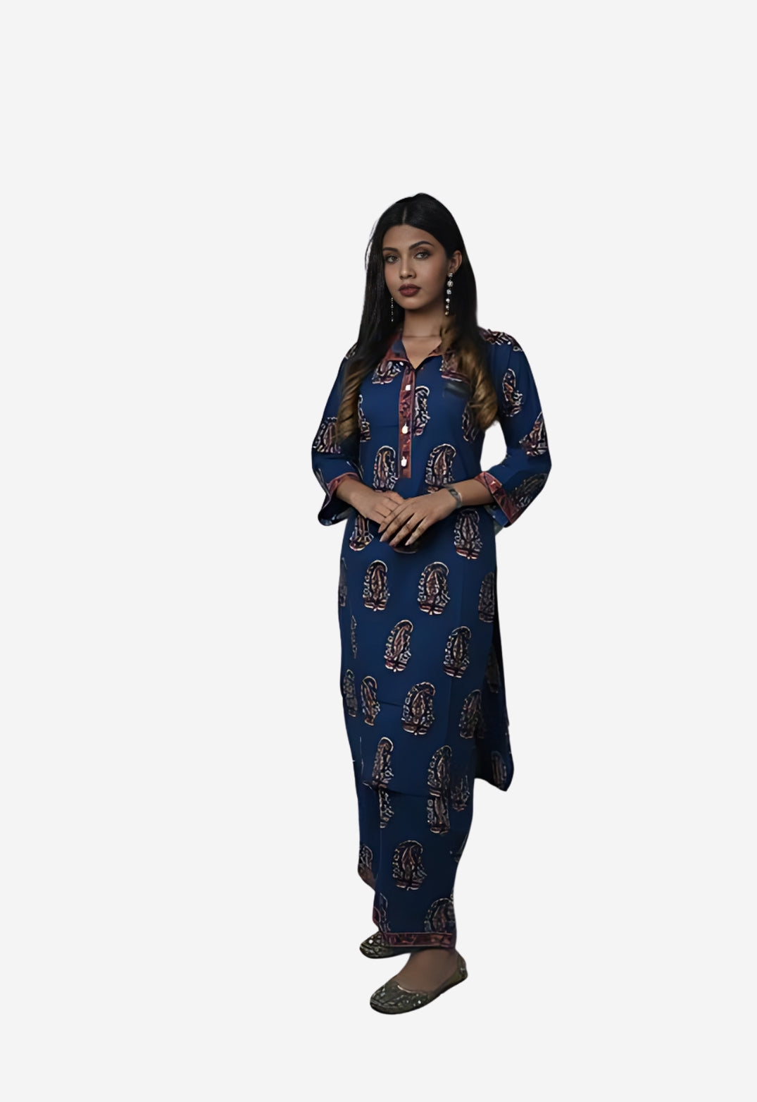Summer Cotton Kurta Set Block Print Cotton