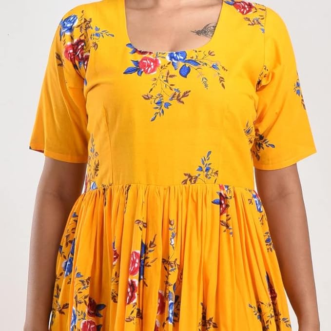 MINAAKSHIGANGAA Anarkali Flare Panelled Gown Dress