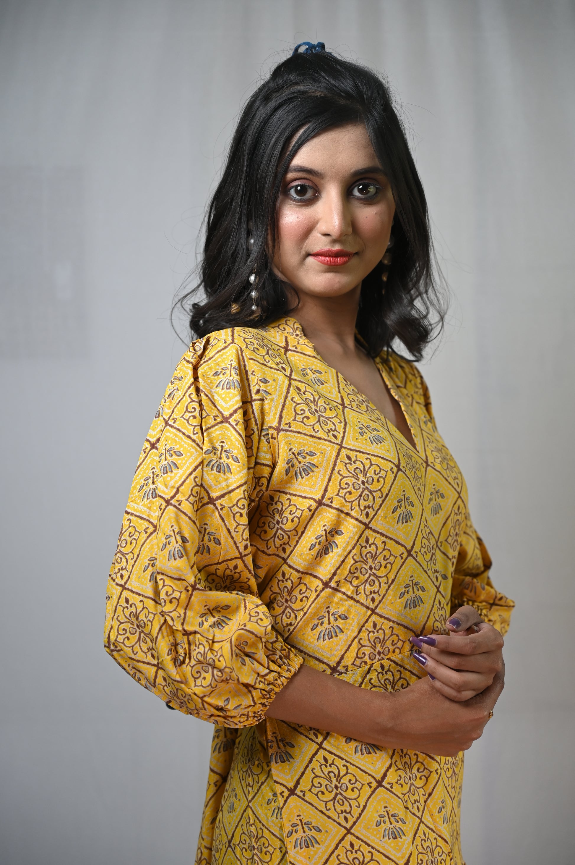 sunshine yellow long dress