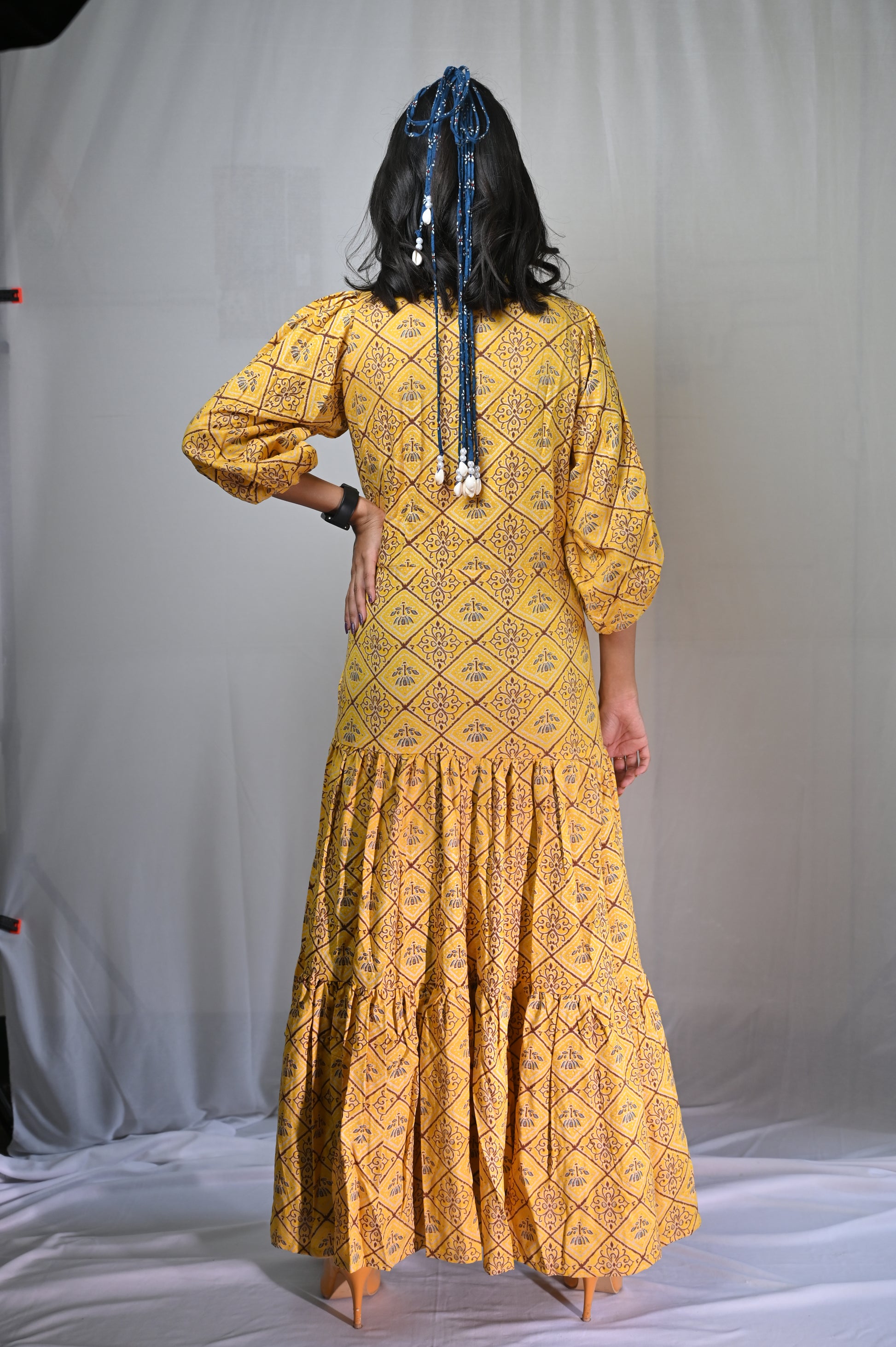 sunshine yellow long dress