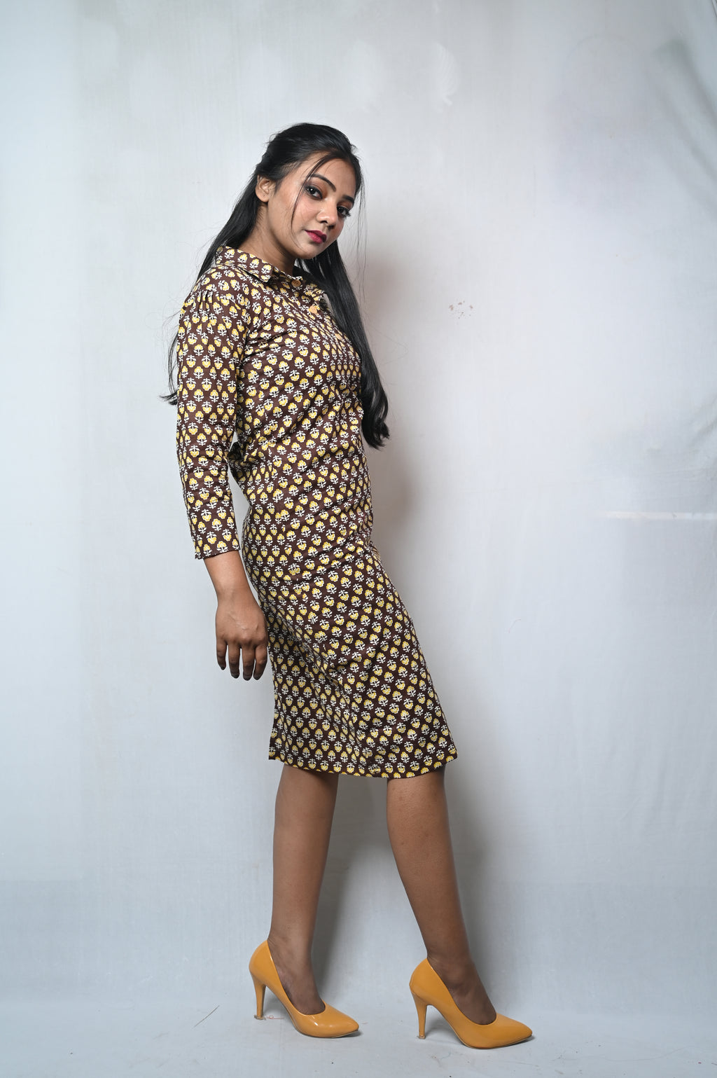 summer cottan straight dress