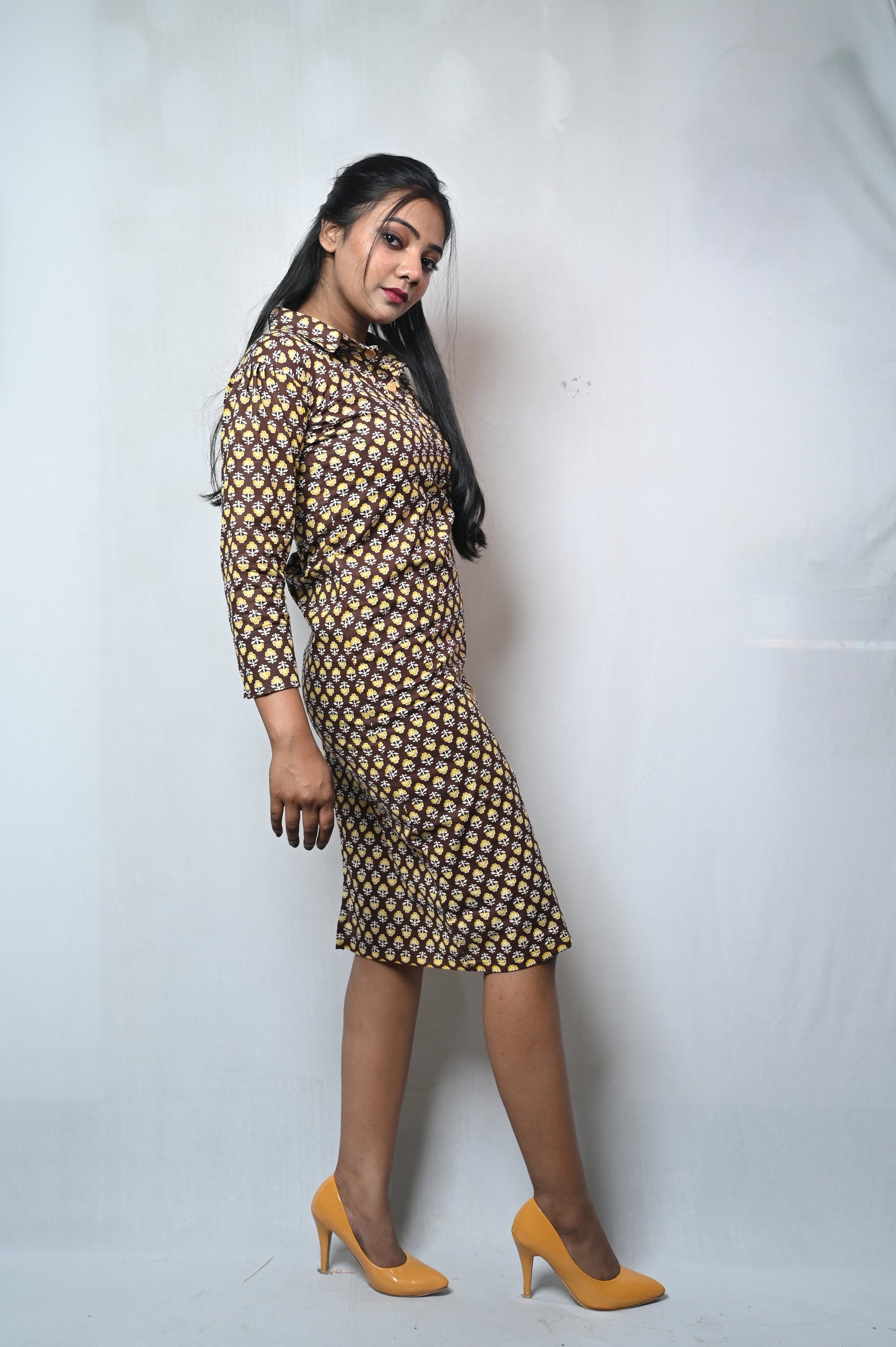 summer cottan straight dress