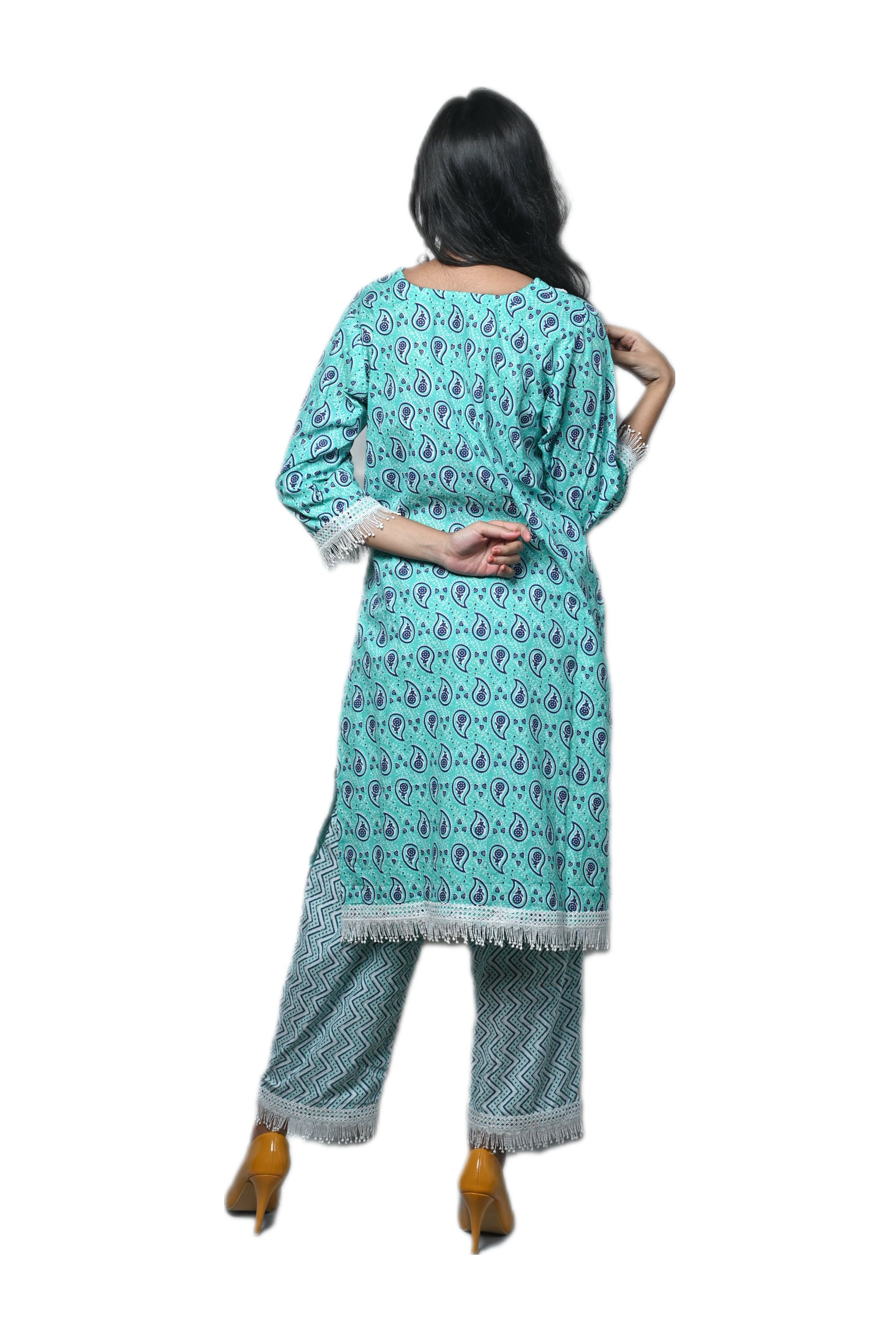 COTTAN KURTA PANT SET