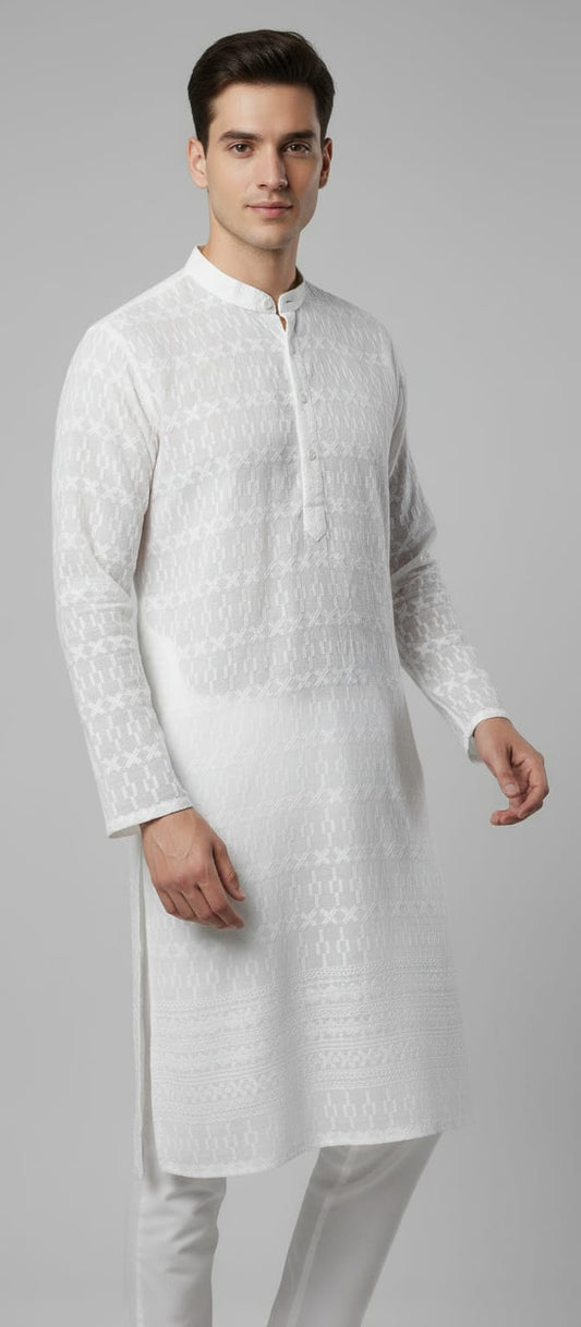 Aarav Ivory Luxe Kurta