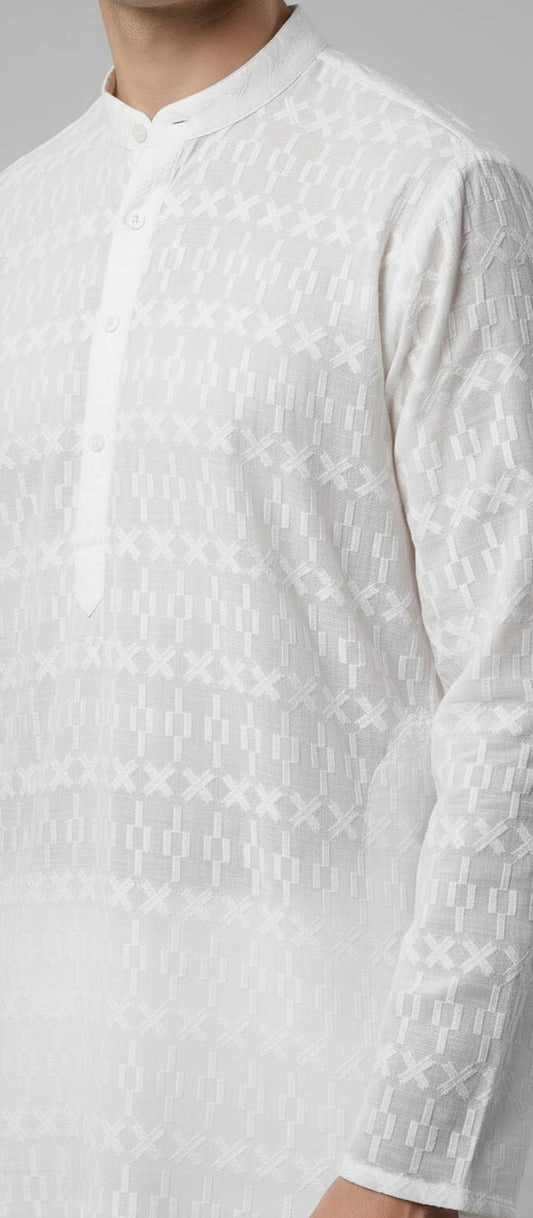 Aarav Ivory Luxe Kurta