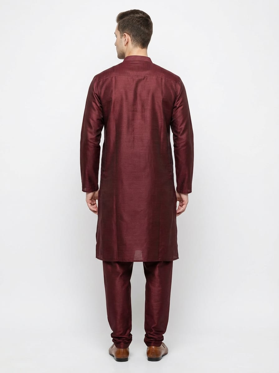 Veer Maroon Royale Kurta Set