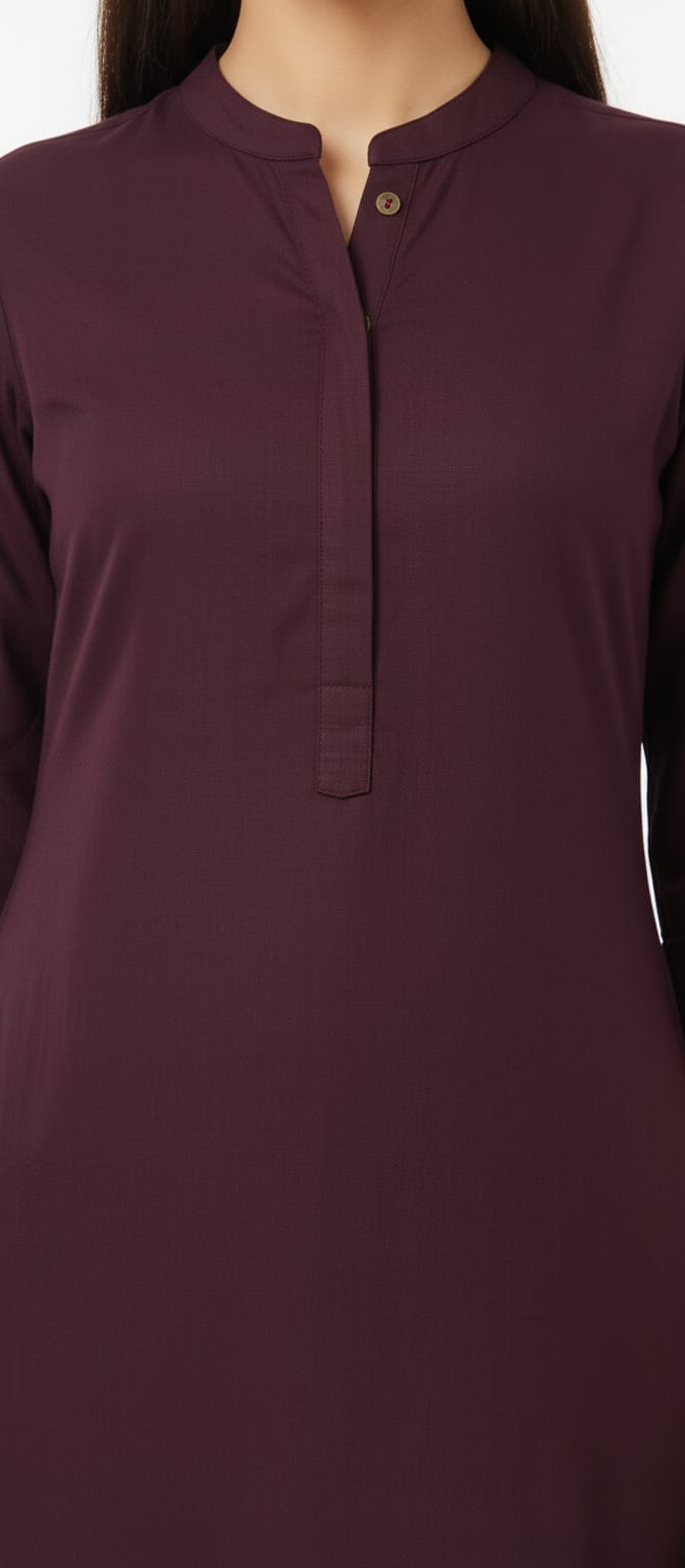 Solid Cotswool Kurta Set – Minimal Classic Co-ord